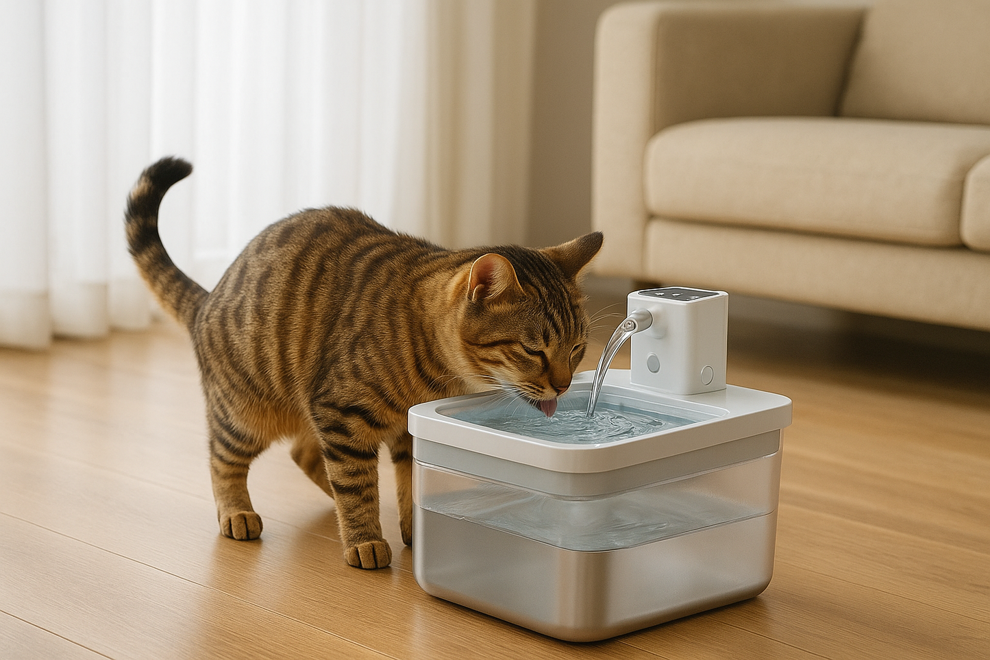 Fontaine à Eau Automatique – Détecteur de Mouvement