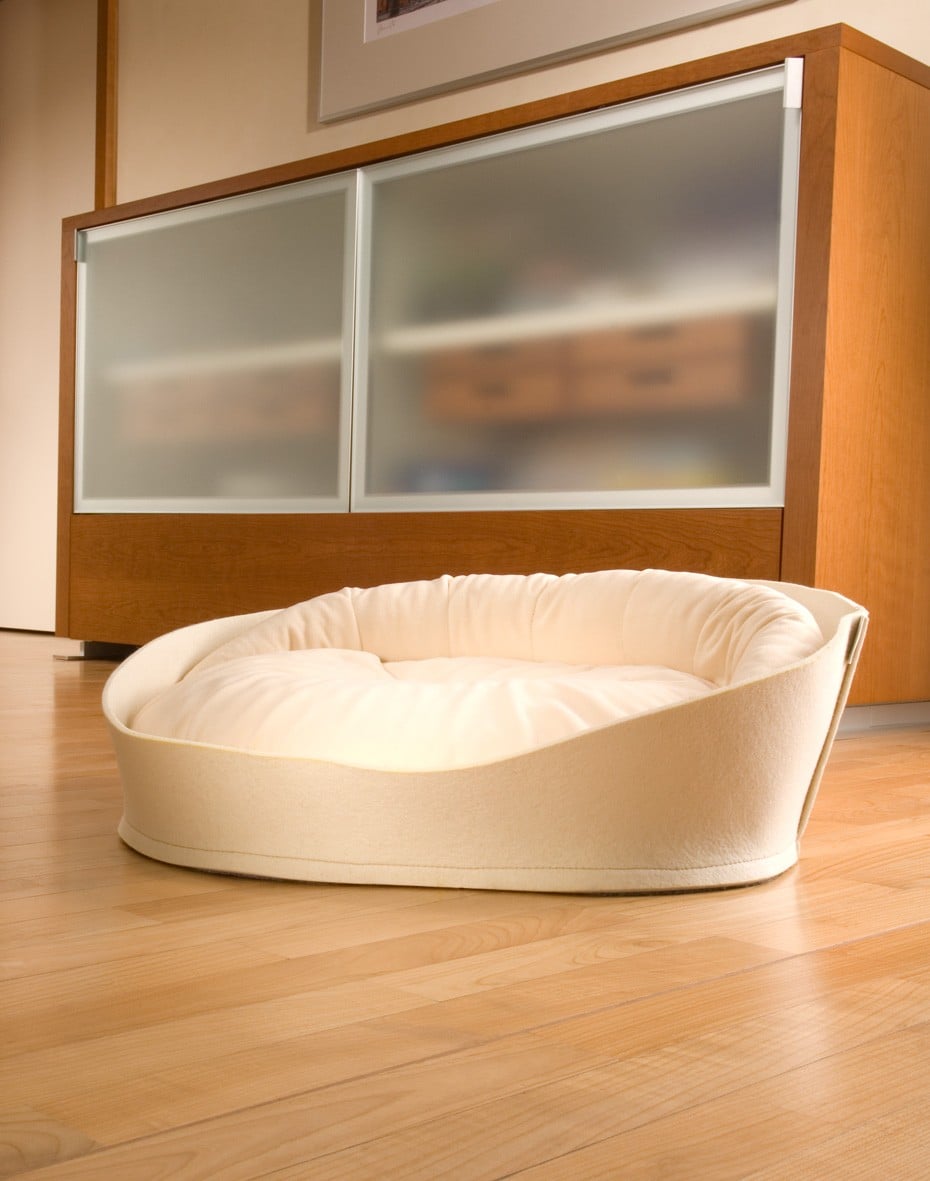 Lit Douillet Design en Feutre avec Coussin