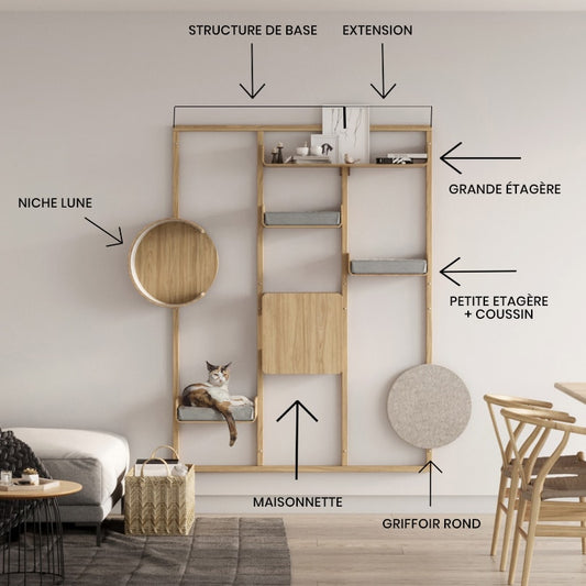 Mur d'Activités Modulaire pour Chats
